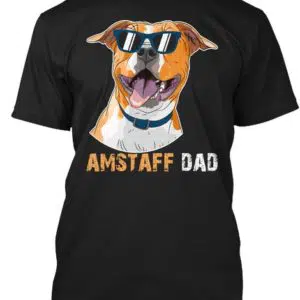 Amstaff Dad Shirt Fathers Day Gifts Idea