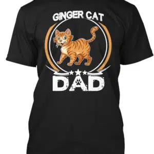 Ginger Cat Dad Shirt Fathers Day Gifts