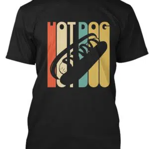 Vintage Style Hot Dog Silhouette